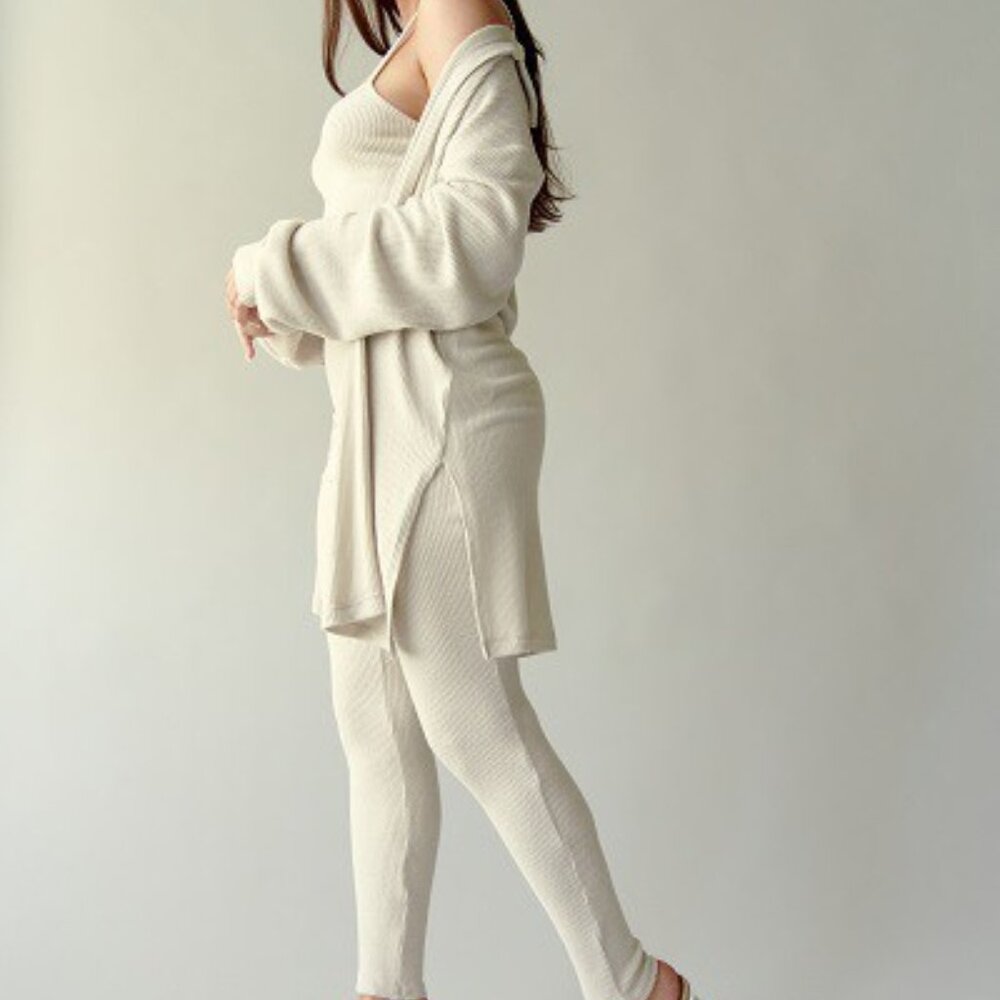 Three-Piece Soft Cardigan Set - Picture 2 of 8